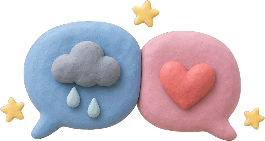 Illustration en pâte à modeler : le lien avec les familles